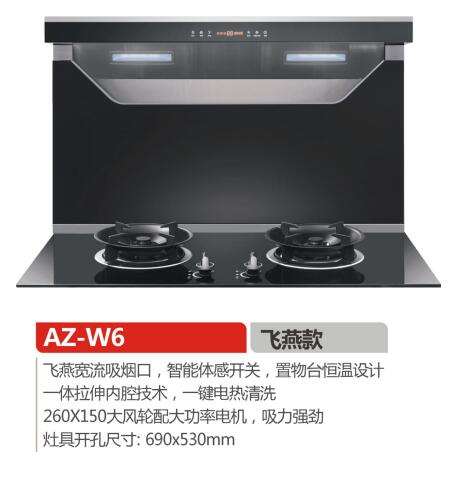 智能机器人立式下排净烟机(图1)